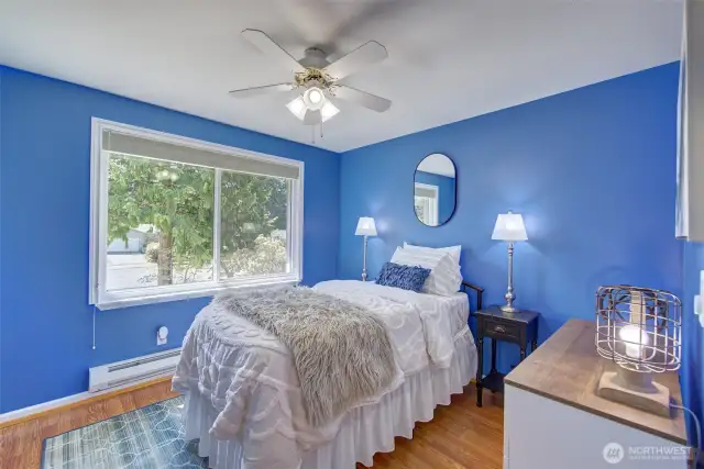 Guest bedroom 1. Located on main floor with South facing window.