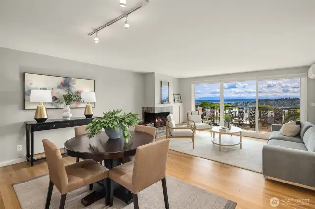 Gleaming hardwood floors