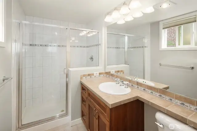 Primary ensuite 3/4th bathroom with large shower