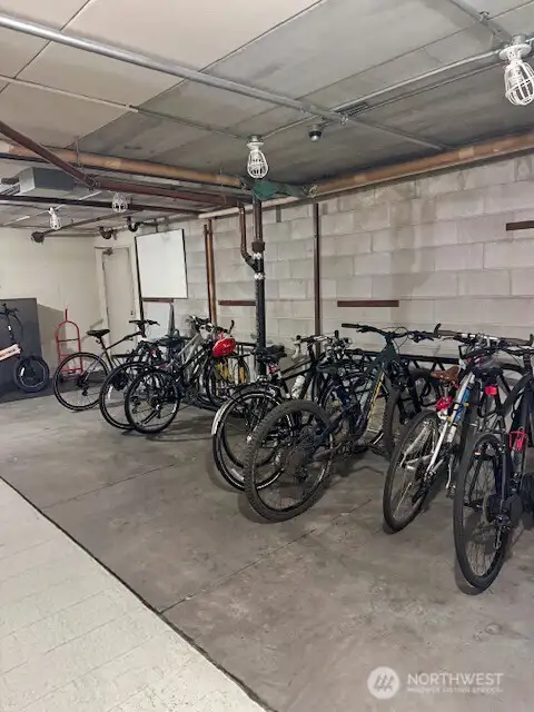 Secure location for bikes