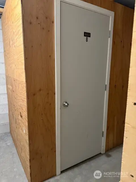Storage closet- approximately 5x6 feet.