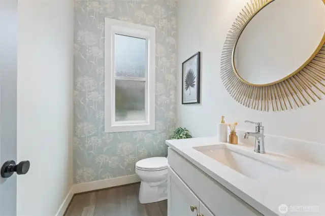 Main level half bath