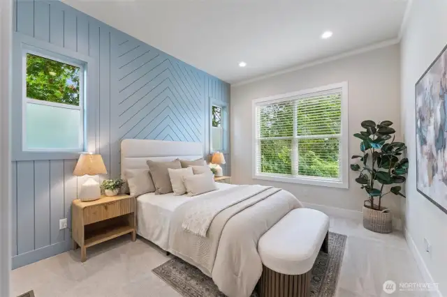 Spacious primary bedroom
