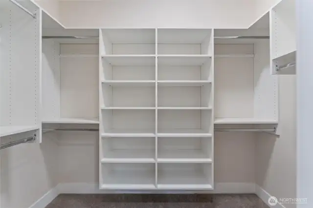 Oversized walkin closet