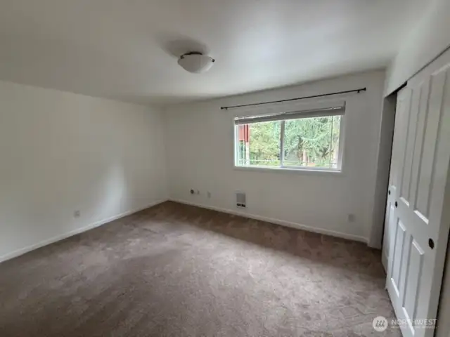 bedroom facing West
