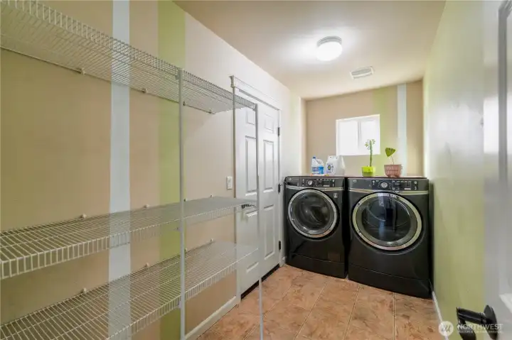 Washer/Dryer convey with sale. Plenty of storage space here.