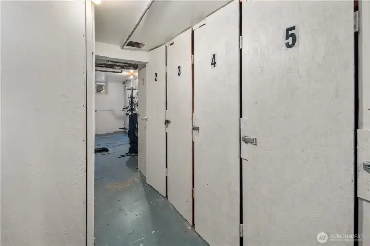 Additional Storage locked in basement