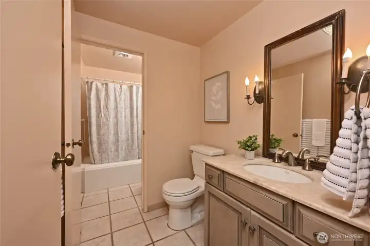 The guest bath or powder room.