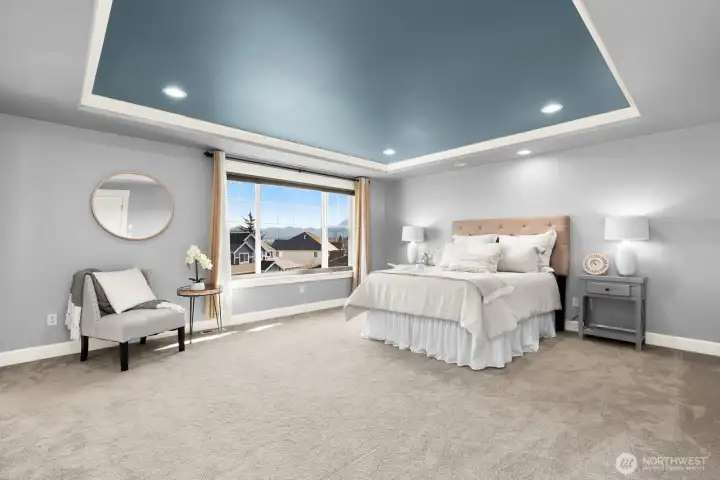 Primary suite offers territorial and Mt. Rainier views!