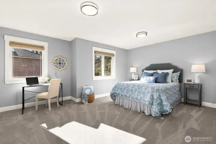 Spacious bedroom upstairs with closet or additional bonus room!