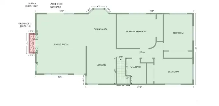 Main Floor area - approx SF