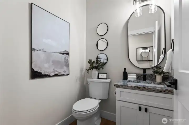 Main floor powder room