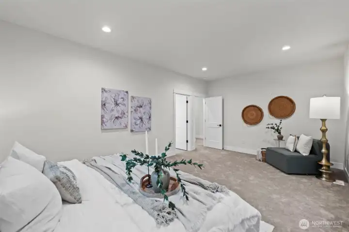 Primary bedroom off Bonus room