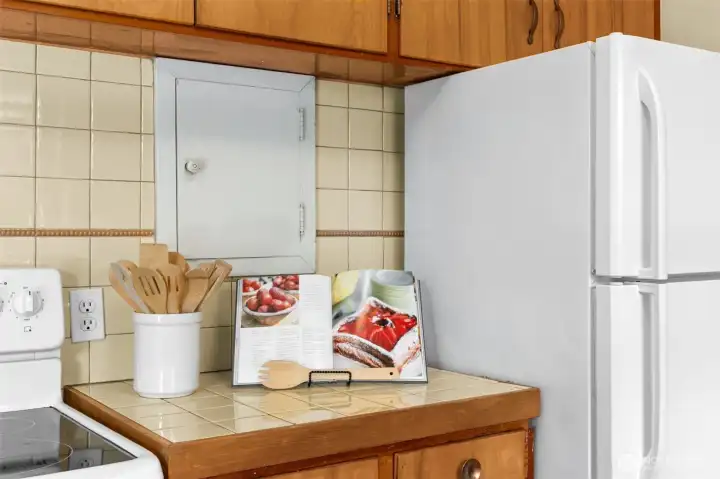 Custom spice cupboard has been added