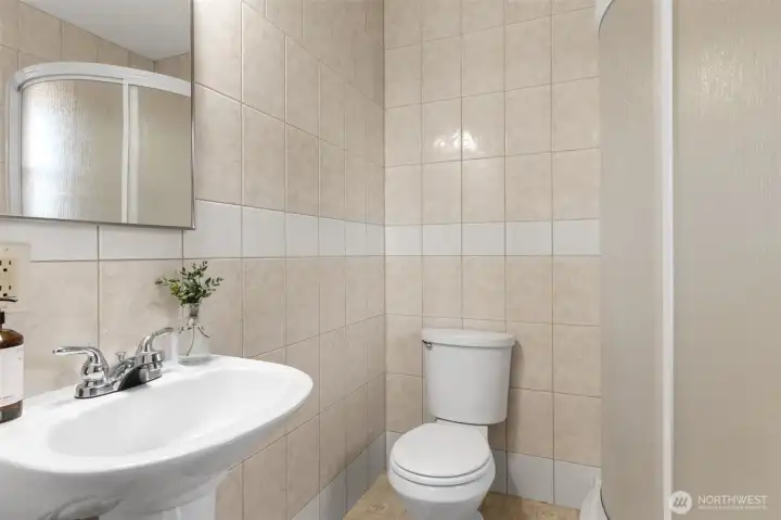 Second bathroom with shower is off the office/den area