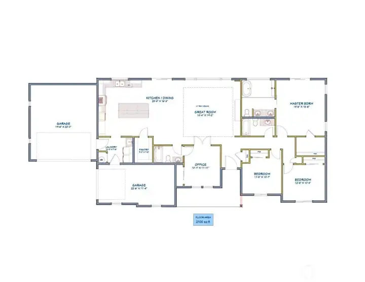 The floorplan of this amazing home!