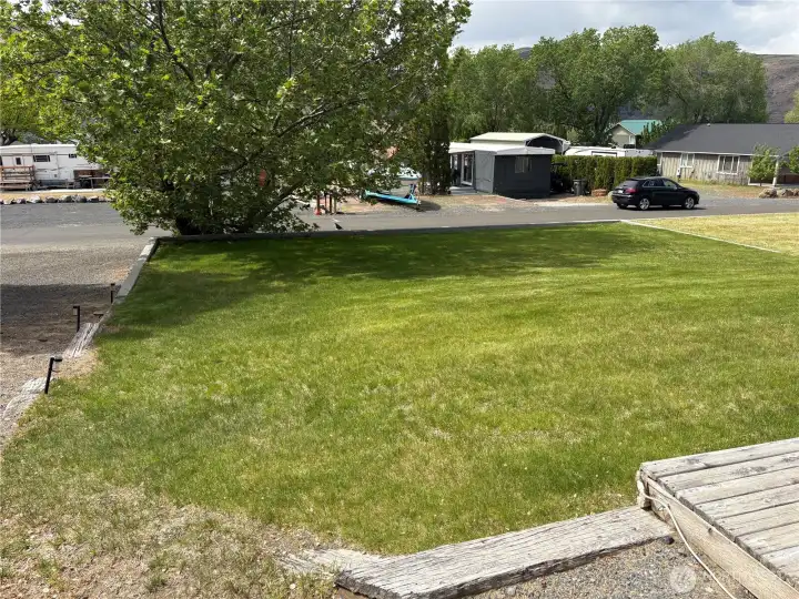 Lots of grass to play any yard game, picnics and entertaining.