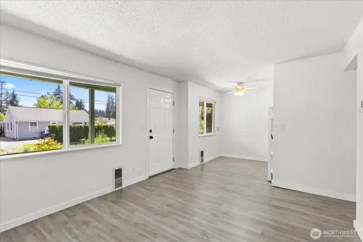 Vacant Unity Living and Dining Room