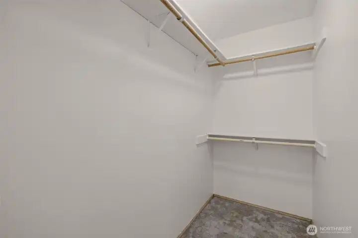 Walk in Closet in Primary Bedroom Walk in Closet in Primary Bedroom