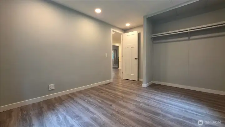2nd bedroom is large with a full wall closet