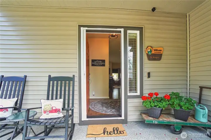 Large front porch