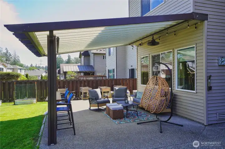 Large covered patio