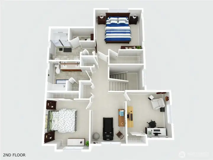 2nd floor 3d floorplan