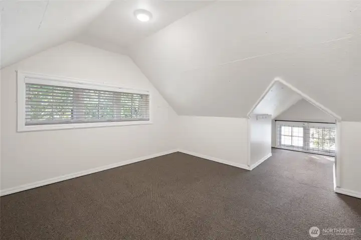 Extra play or storage space on the second level.