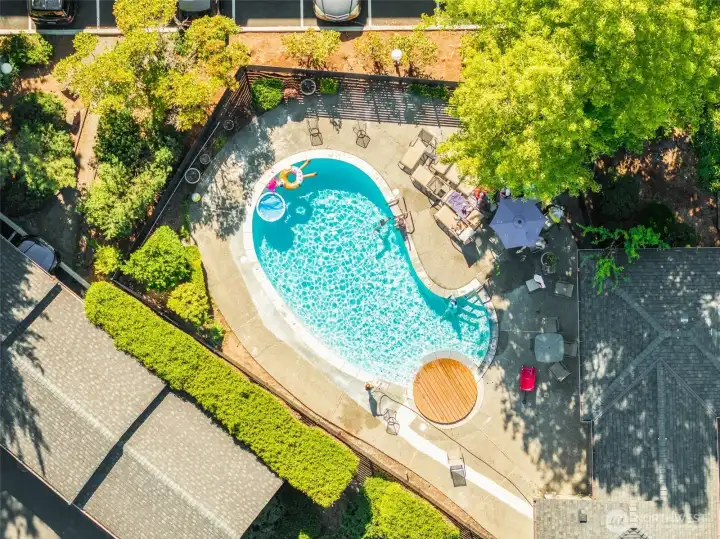 Spend the afternoon poolside and cool off on warm summer days.