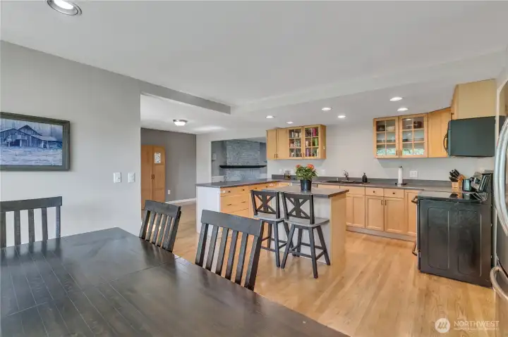 Shot from nook into kitchen