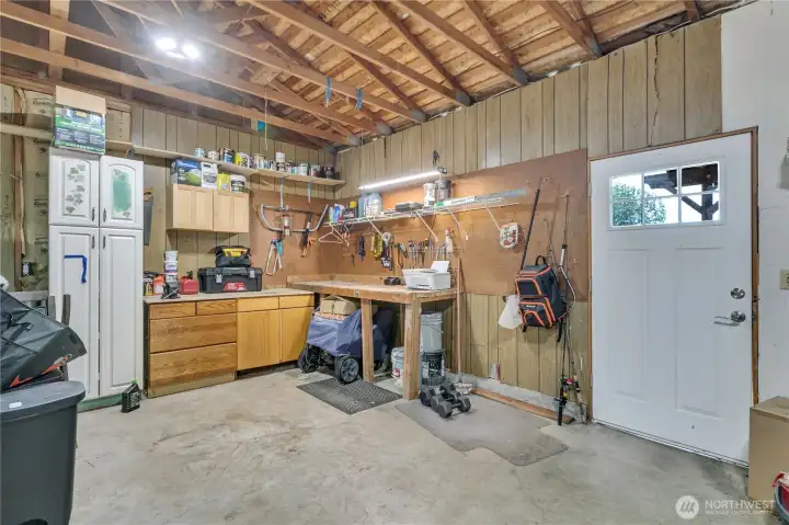 Shop areea in garage