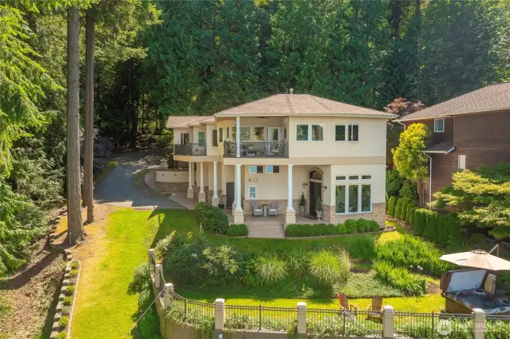 View of house from lake