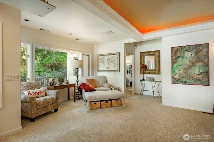 Reading nook off living room