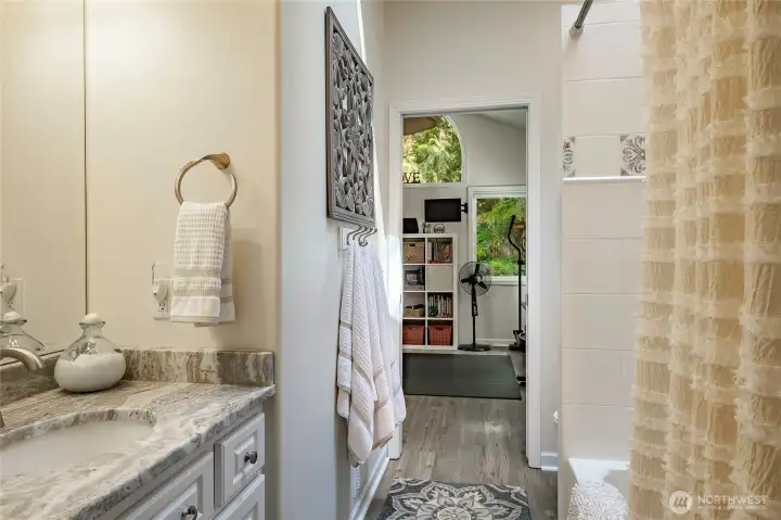 Jack and Jill bathroom between bedroom #2 bedroom and #3