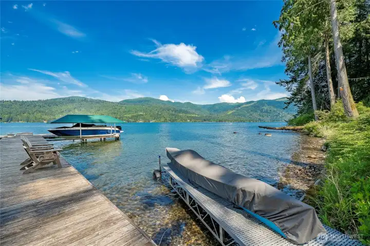 Dock and boat lift