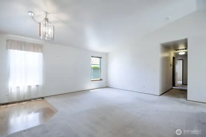 Large Living room with plenty of natural light