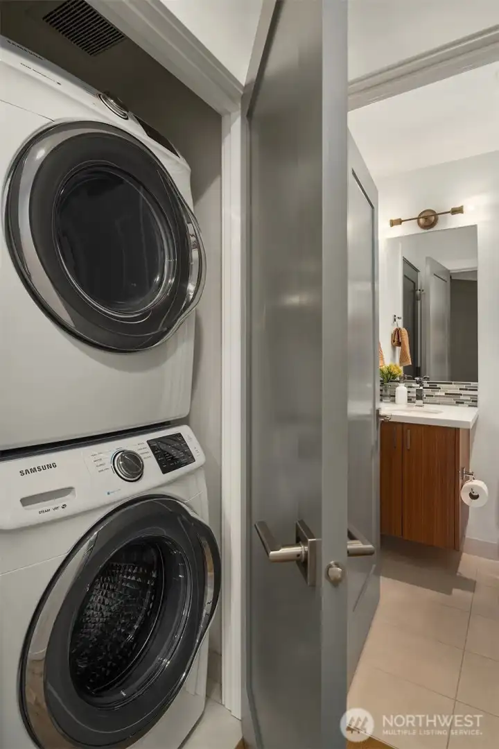 Lower level laundry. Lower level laundry.