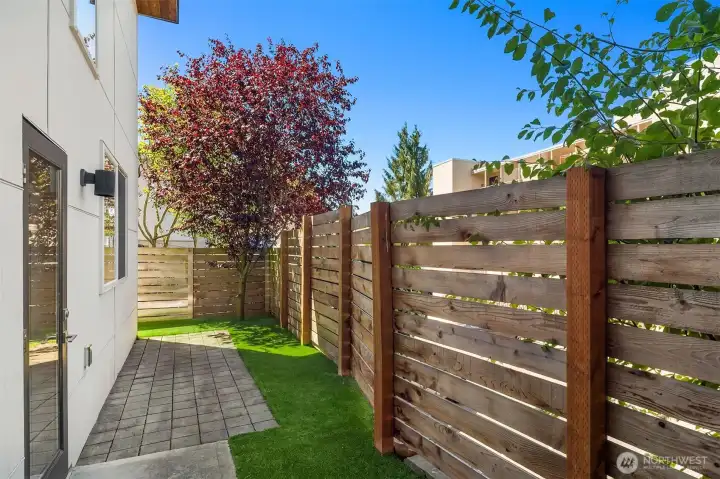 Your own fully fenced turf yard! Your own fully fenced turf yard!