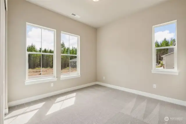 Close up of primary bedroom's sitting area