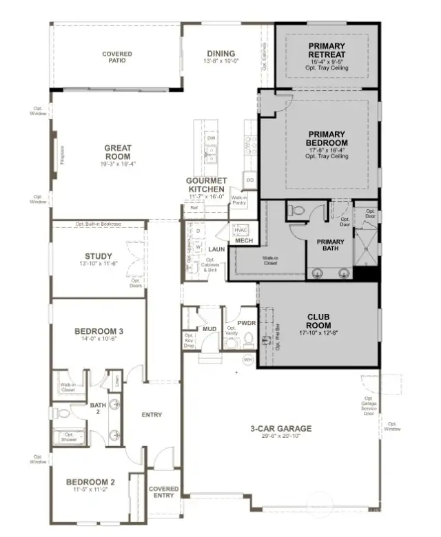 3-Bedroom Darius Floor Plan