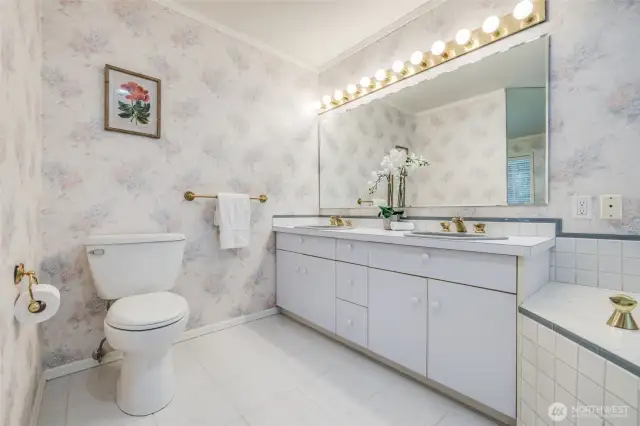 Primary bathroom.