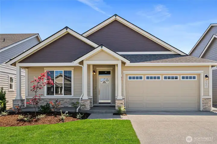 Welcome home to the Hemlock! A luxury rambler that features 1856 sq ft of living space with 3 bedrooms, 2 bathrooms. Home is complete and move in ready! Located at 9621 7th Ave SE (Lot 254) In Steilacoom Ridge)