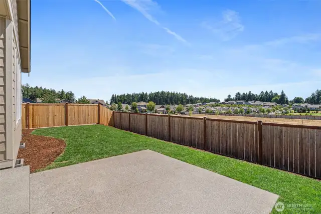 Backyards are fully fenced