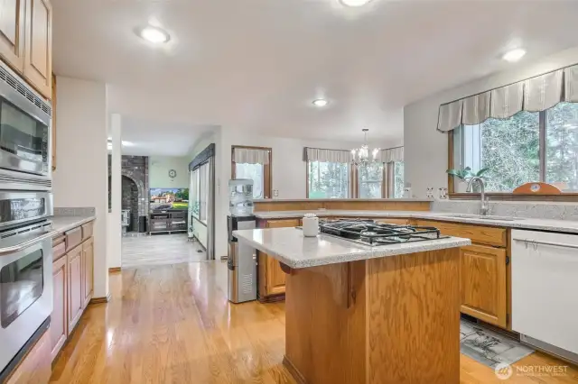 Hardwood flooring in Kitchen