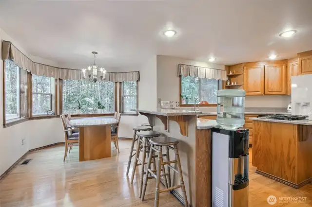 Kitchen and nook view