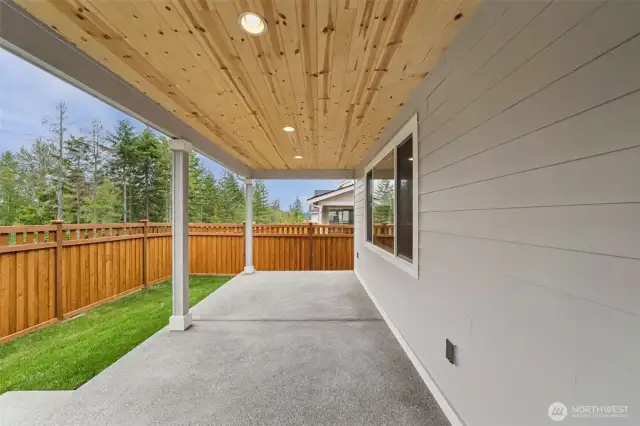 Covered back patio