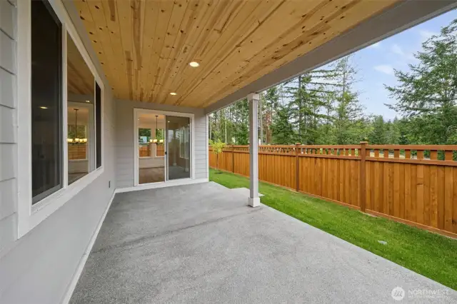Covered back patio