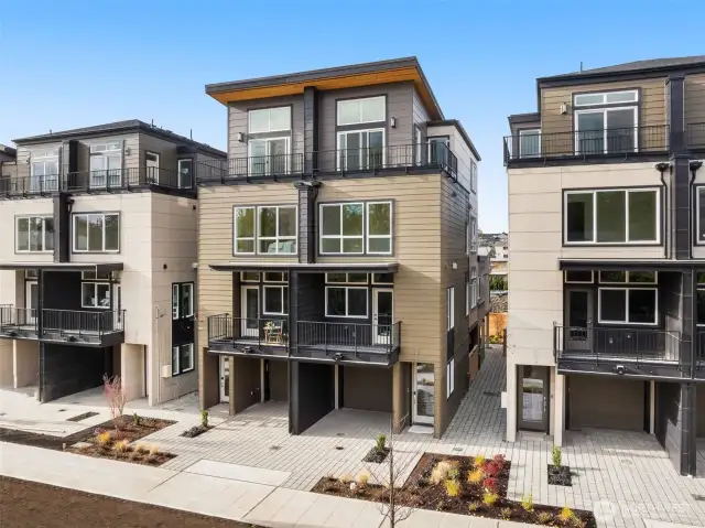 Curb appeal meets functionality. It features private garage parking, EV-ready charging, and stylish contemporary facades that set the tone for elevated city living.