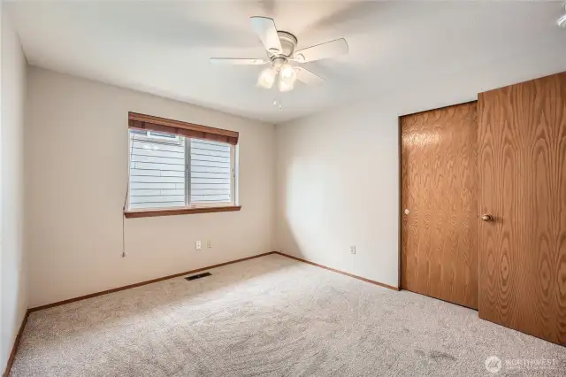 Large guest bedrooms with brand new paint and carpet.