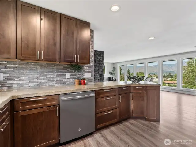Generous counter space and abundant storage for everyday ease and functionality.